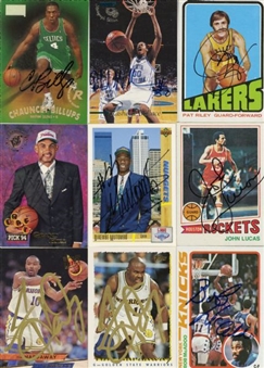 NBA All-Star Lot of (22) Signed Basketball Trading Cards